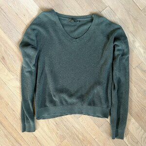 Like New Prana Womens Sweater Cardigan Waffle Knit SZ L